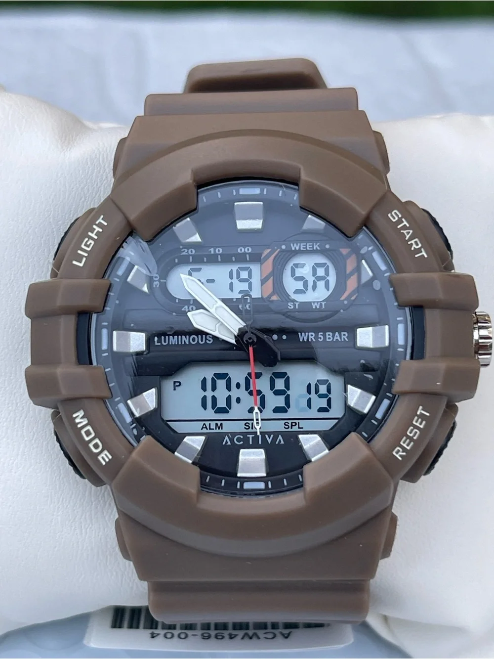 Activa Pixel X Invicta Analog & Digital Men's Watch - 50mm. Brown NEW